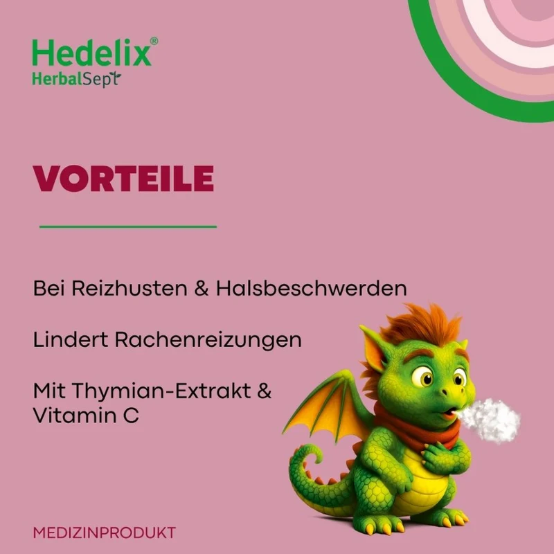 Hedelix HerbalSept Husten Lutscher Kids, 6 St. Lutscher
