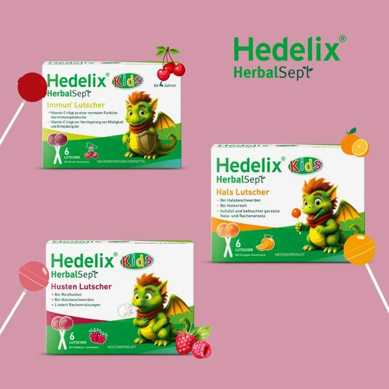 Hedelix HerbalSept Husten Lutscher Kids, 6 St. Lutscher