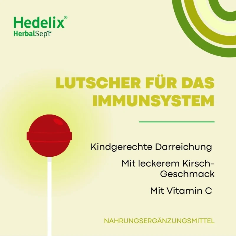 Hedelix HerbalSept Immun Lutscher Kids, 6 St. Lutscher