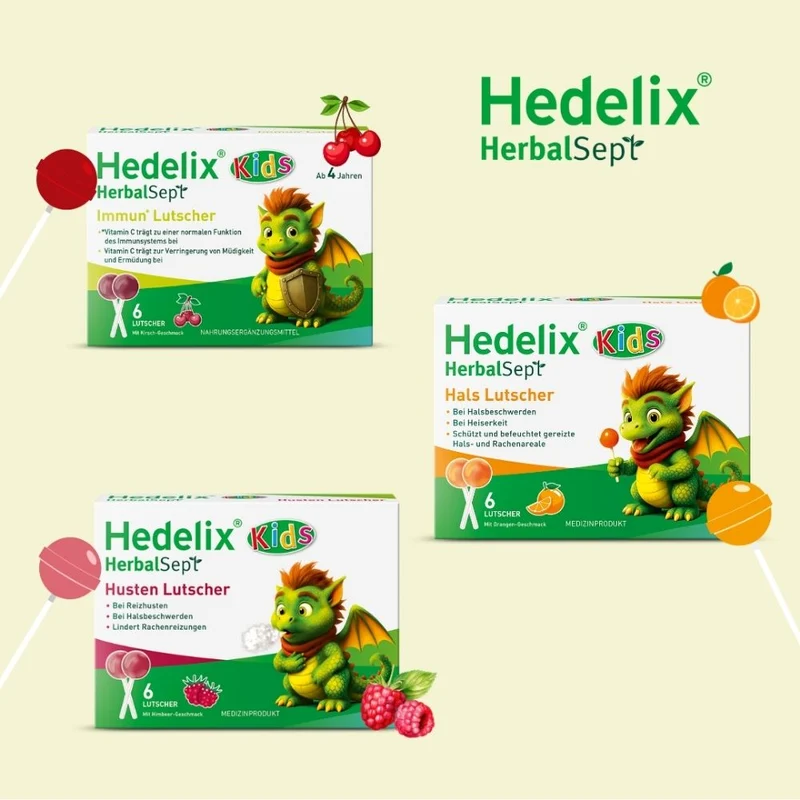 Hedelix HerbalSept Immun Lutscher Kids, 6 St. Lutscher