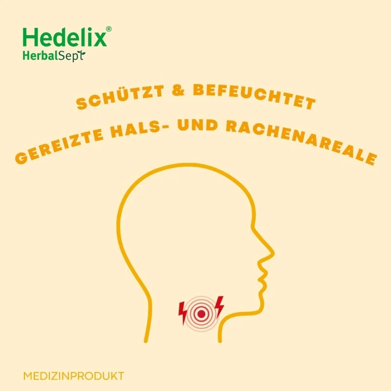 Hedelix HerbalSept Hals Lutscher Kids, 6 St. Lutscher