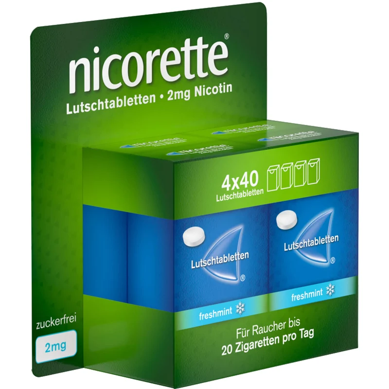 Nicorette Freshmint 2 mg Lutschtabletten, 160 St. Tabletten