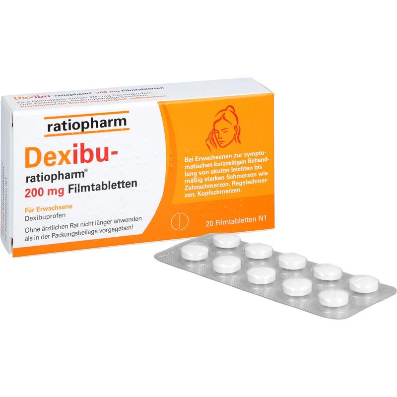 Dexibu-ratiopharm 200 mg Filmtabletten, 20 St. Tabletten