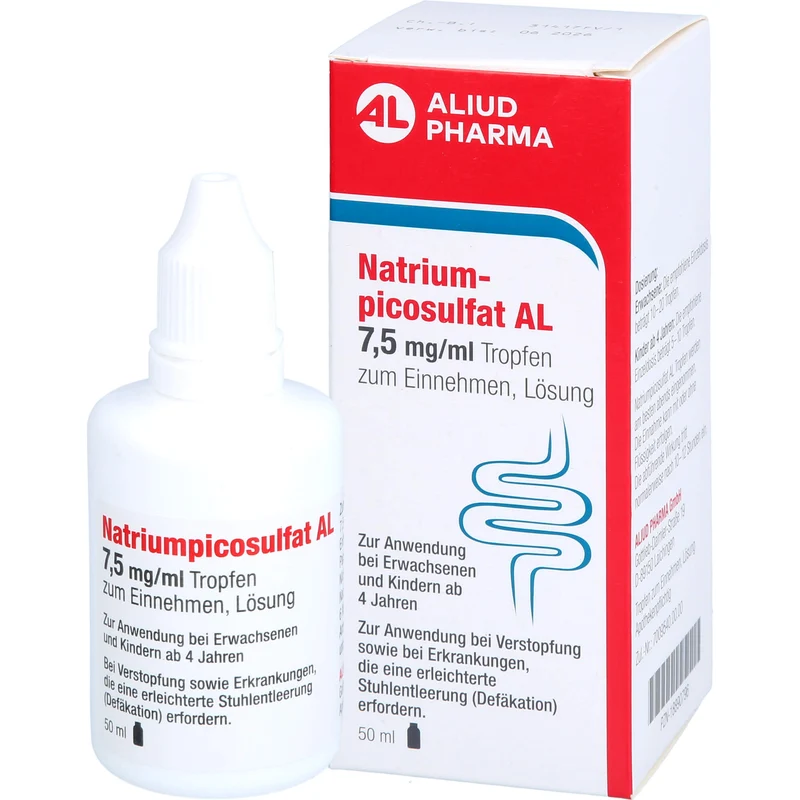 Natriumpicosulfat AL 7,5 mg / ml bei Verstopfung, 50 ml Lösung