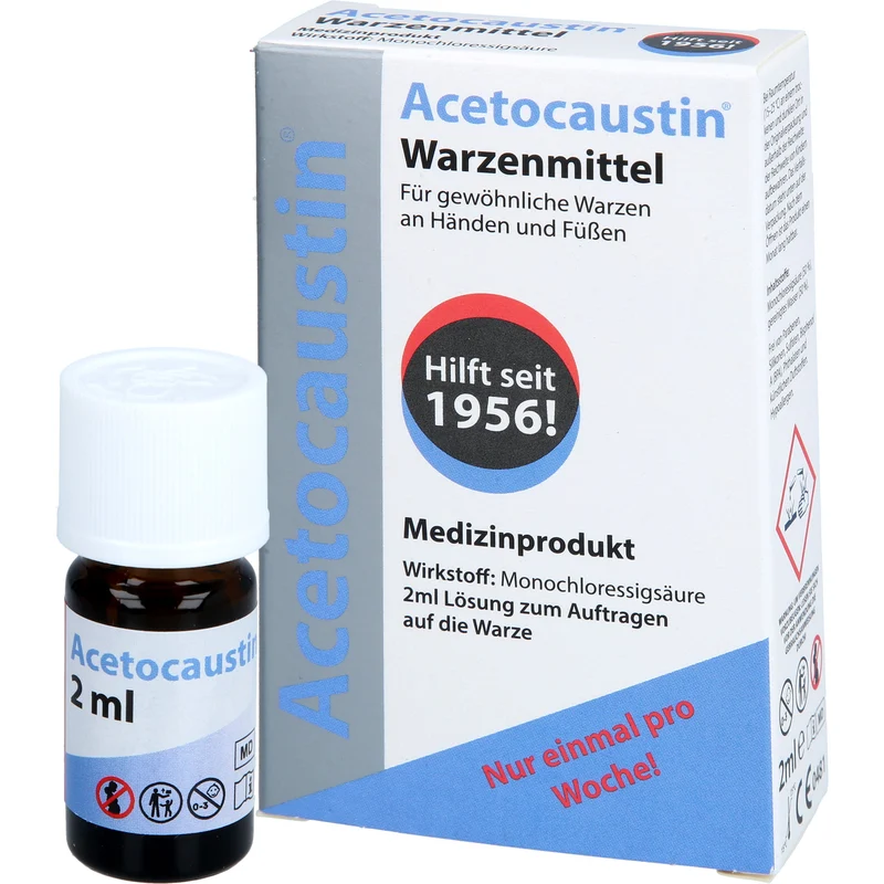 Acetocaustin Lösung bei Warzen, 2 ml Lösung