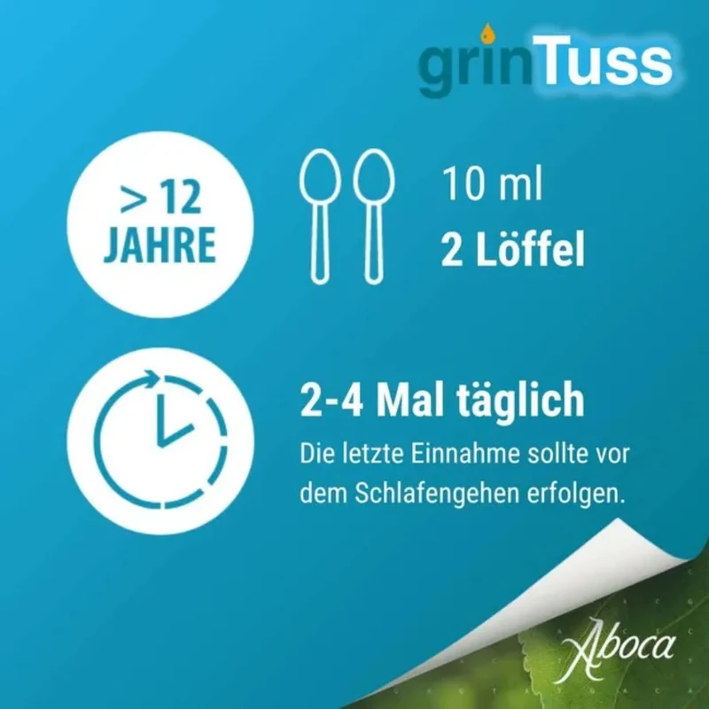 GrinTuss Hustensaft bei trockenem Husten, 180 g Lösung