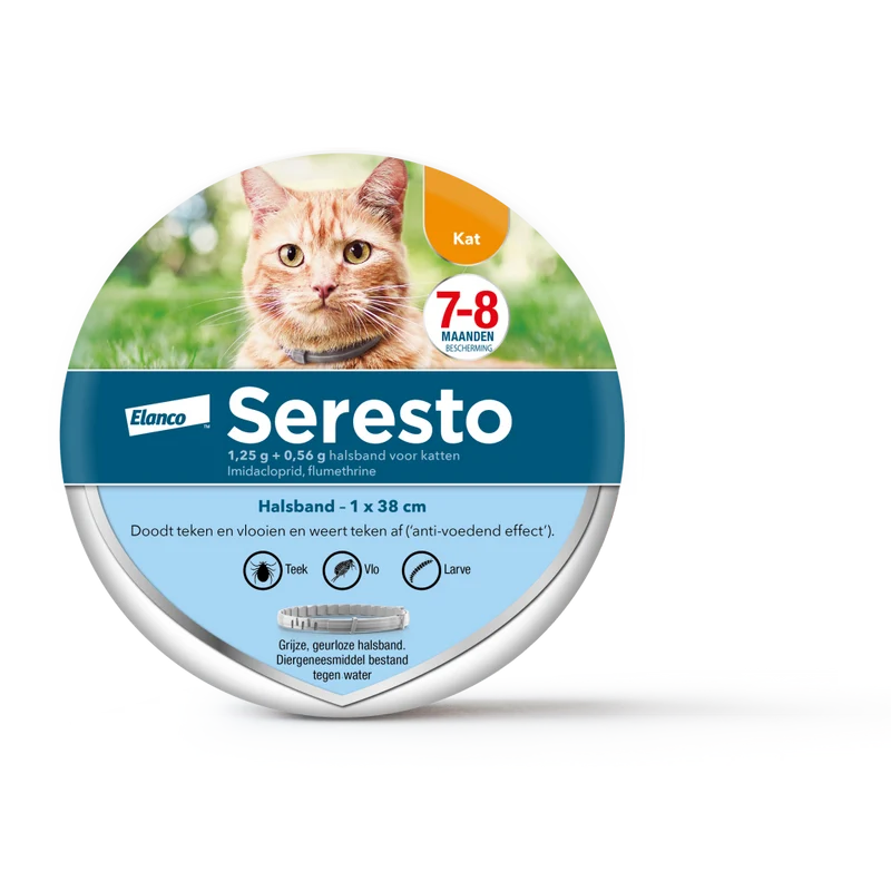 Seresto vlooien- en tekenband voor katten