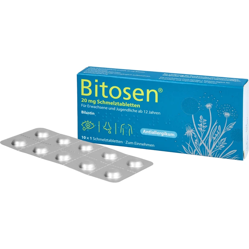 Bitosen 20 mg Schmelztabletten bei Allergien, 10 St. Tabletten