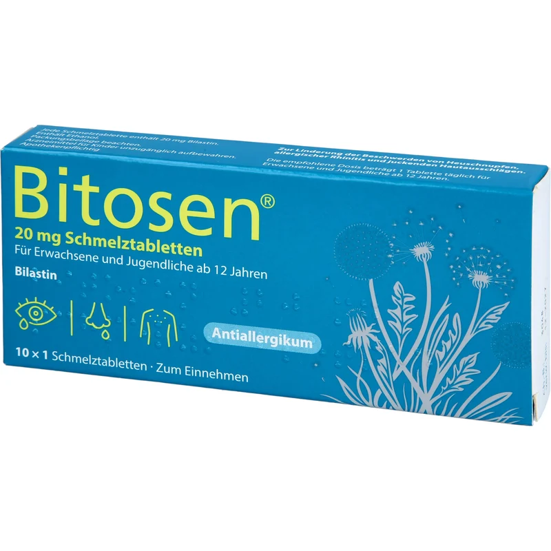 Bitosen 20 mg Schmelztabletten bei Allergien, 10 St. Tabletten