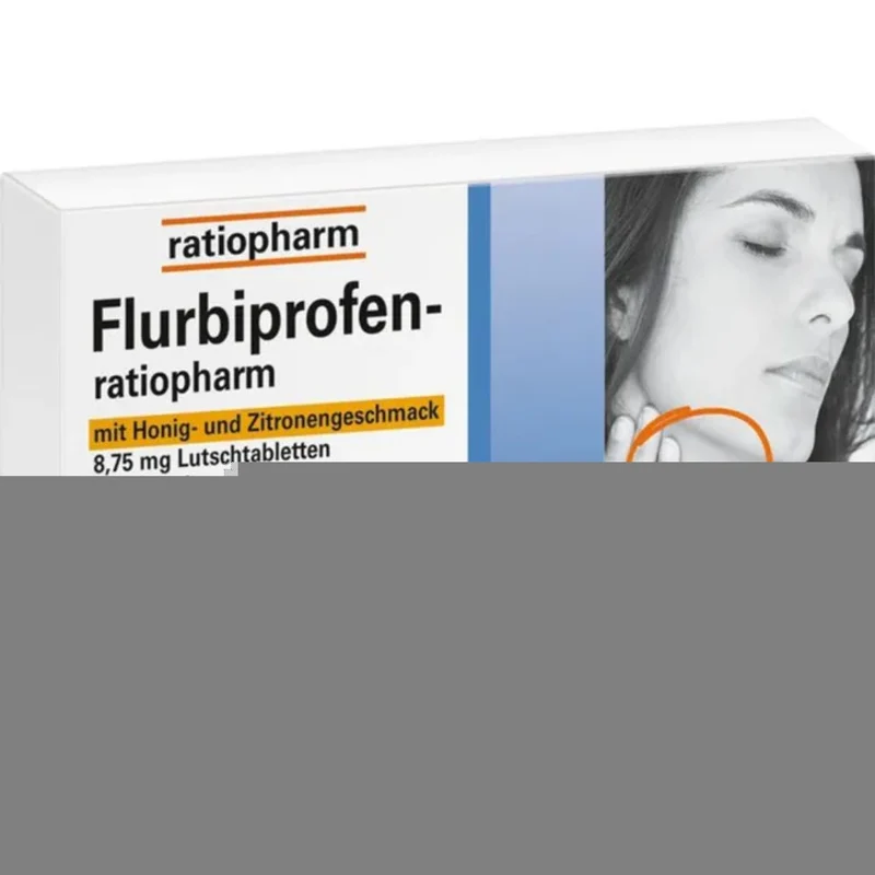 Flurbiprofen-ratiopharm Lutschtabletten mit Honig- und Zitronengeschmack bei Halsschmerzen, 24 St. Tabletten