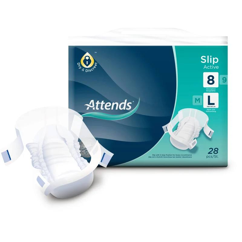 Attends Slip Active 8 Large, 28 St