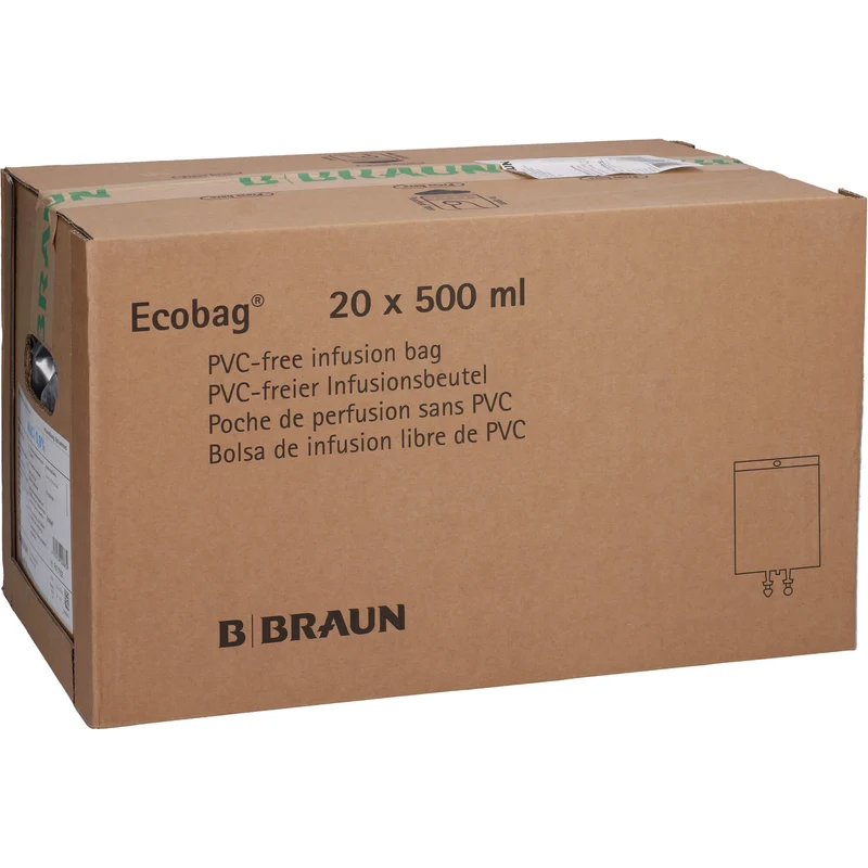 Isotone Kochsalz-Lösung 0,9 % Braun Infusionslösung, Ecobag 500 ml, 20X500 ml INF
