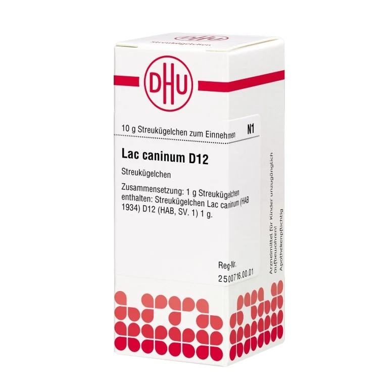 Lac caninum D12 DHU Globuli, 10 g Globuli