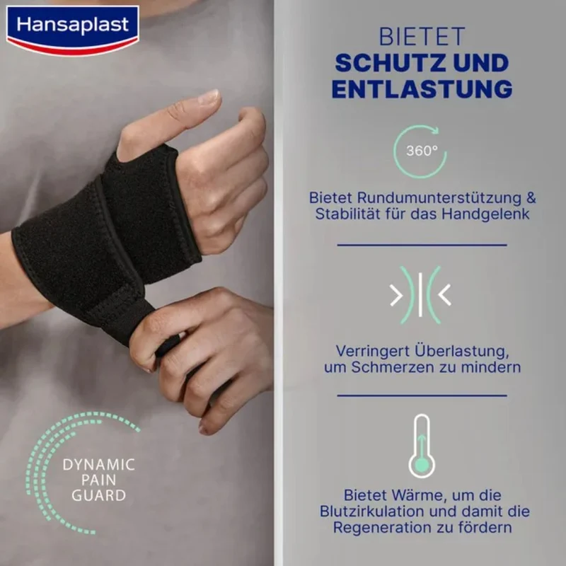 Hansaplast Handgelenk-Bandage verstellbar, 1 St. Bandage