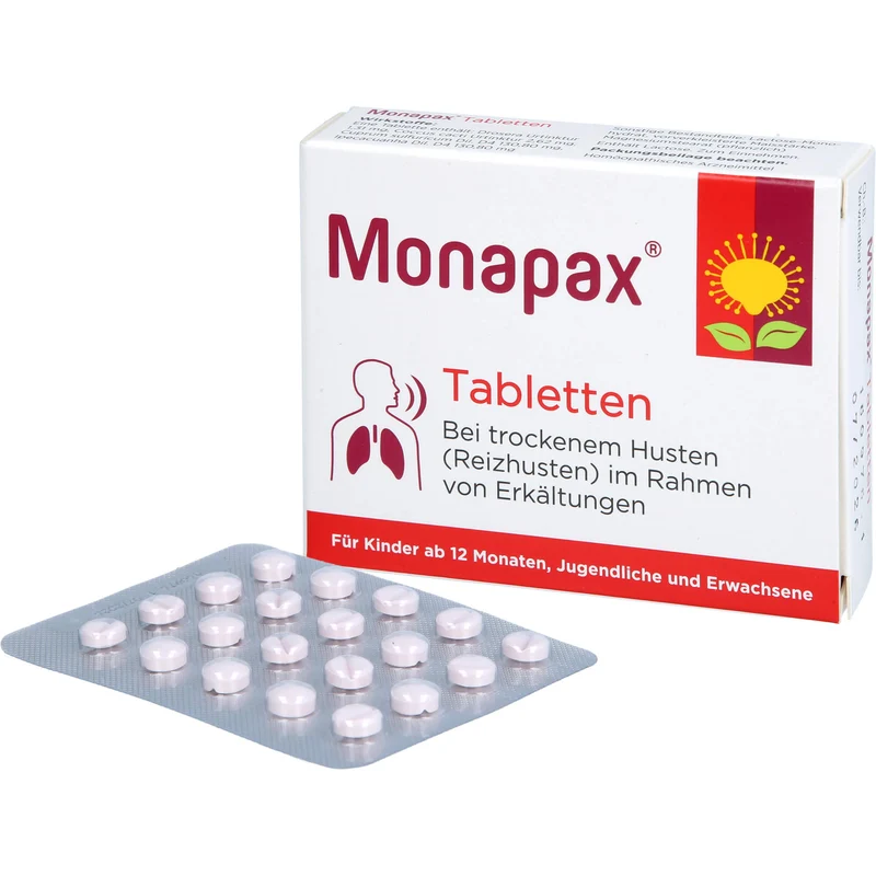 Monapax Tabletten bei trockenem Husten, 40 St. Tabletten