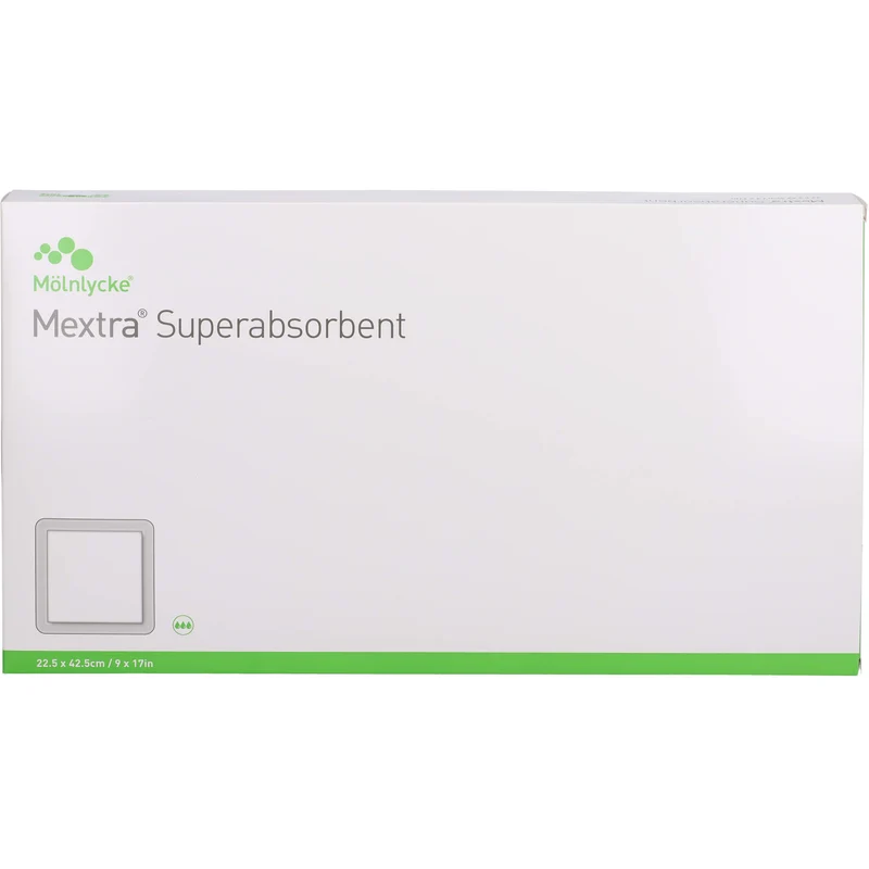 MEXTRA Superabsorbent Wundverband 22,5 × 42,5 cm, 10 St. Verband