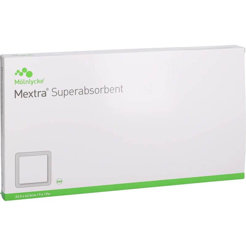 MEXTRA Superabsorbent Wundverband 22,5 × 42,5 cm, 10 St. Verband