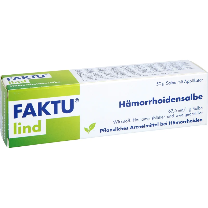 Faktu lind Hämorrhoidensalbe bei Hämorrhoidalleiden im Anfangsstadium, 50 g Salbe