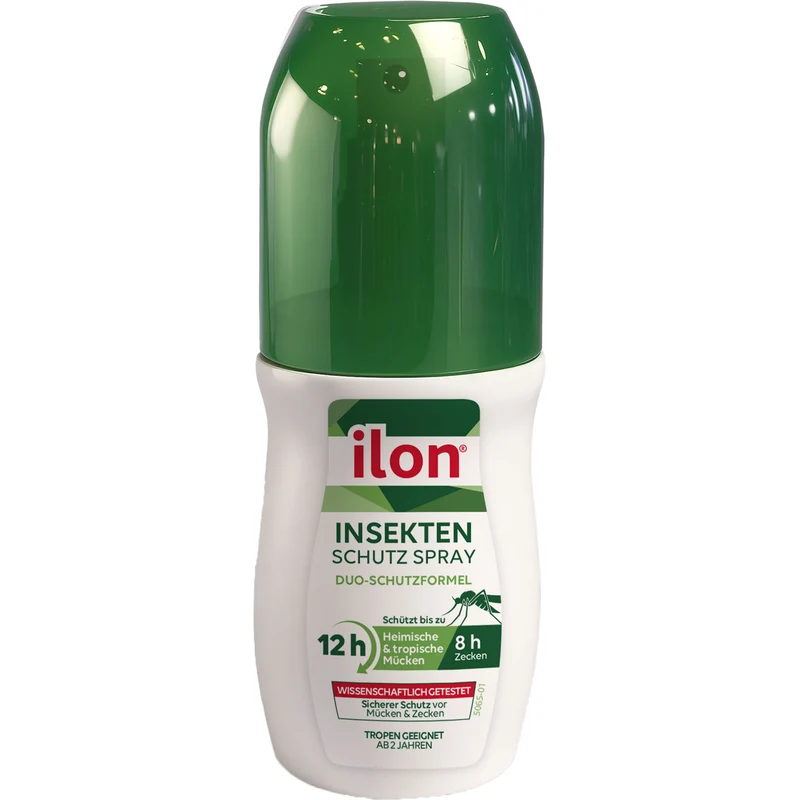 Ilon Insektenschutzspray schützt bis zui 12 h gegen Mücken und 8 h gegen Zecken, 100 ml Lösung