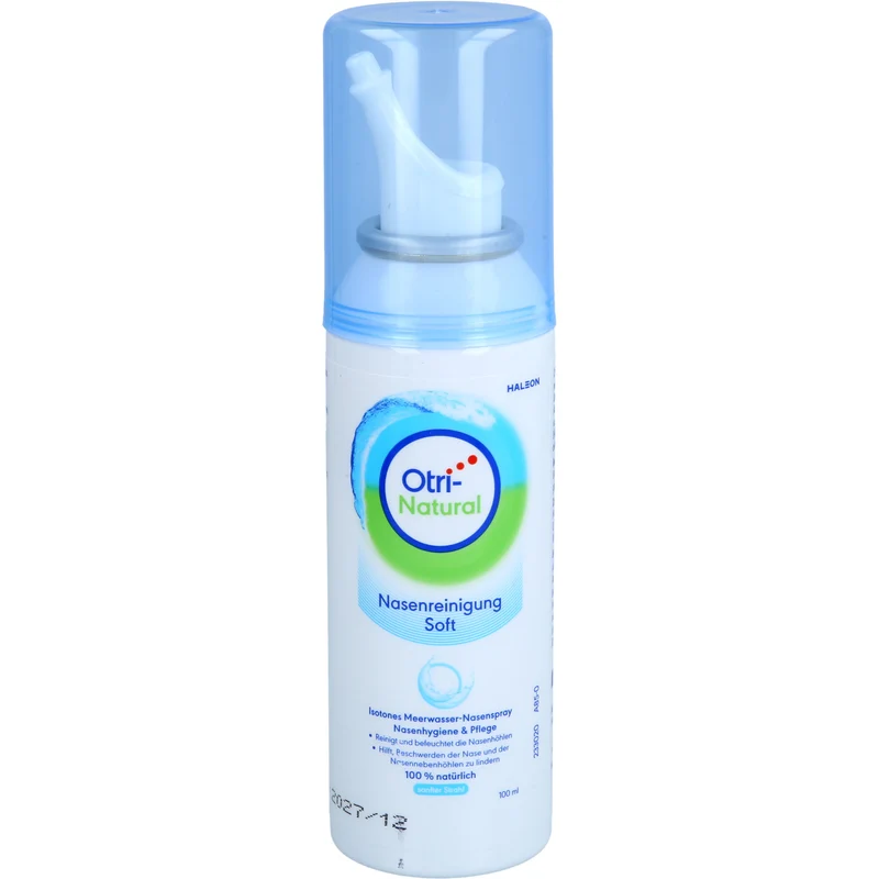 OtriNatural Nasenreinigung Soft isotones Meerwasser Nasenspray, 100 ml Lösung