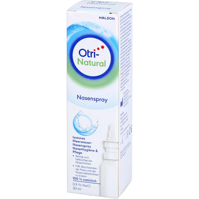 OtriNatural Schnupfenspray hypertones natürliches abschwellendes Meerwasserspray, 30 ml Lösung
