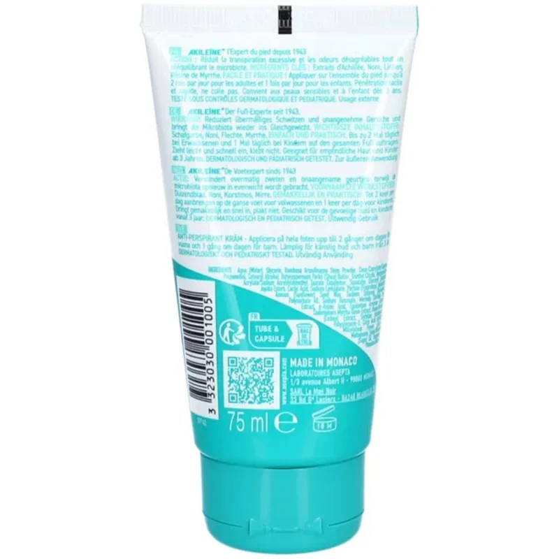 Akileine Anti-transp.creme, 75 ml CRE