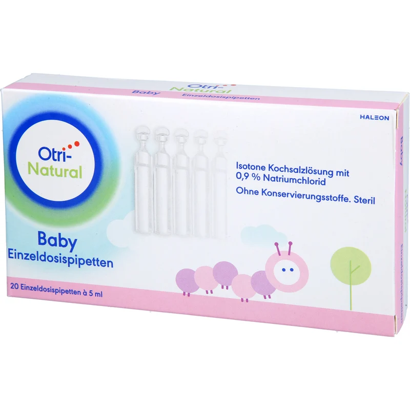 Otri-Natural Baby Einzeldosispipetten isotone Kochsalzlösung mit 0,9% Natriumchlorid, 20 St. Einzeldosispipetten