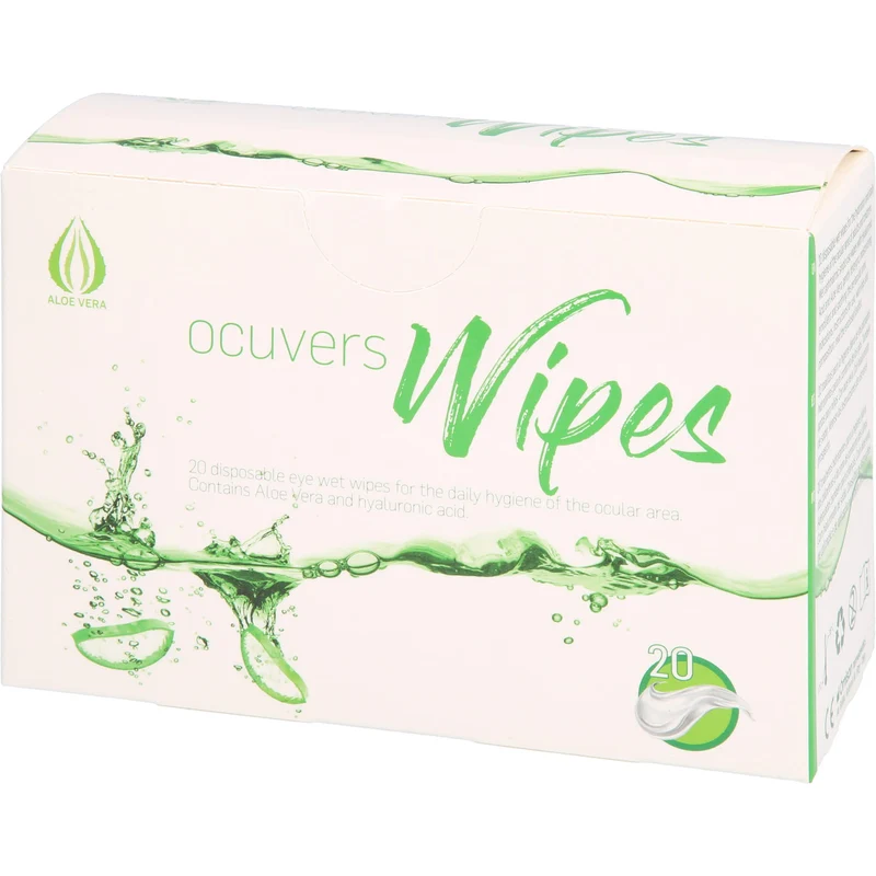 Ocuvers Wipes Lidrandpflege, 20 St. Tücher