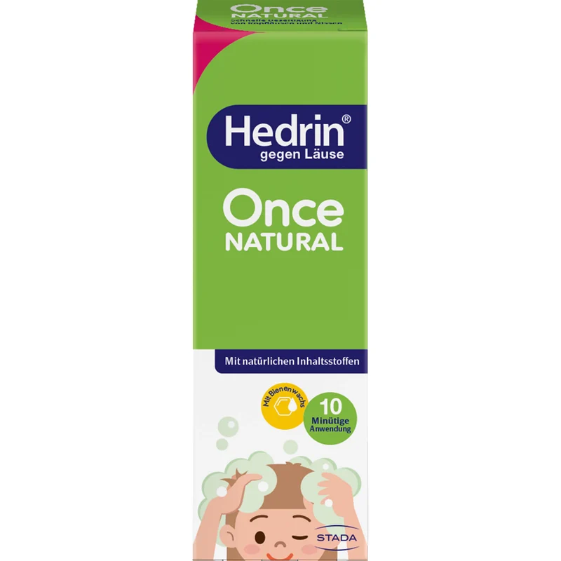 Hedrin gegen Läuse Once Natural Lösung 10 minütige Anwendung, 100 ml Lösung