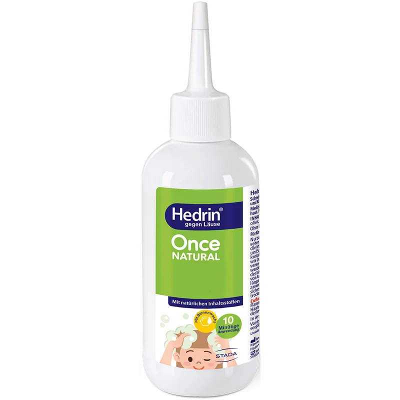 Hedrin gegen Läuse Once Natural Lösung 10 minütige Anwendung, 100 ml Lösung
