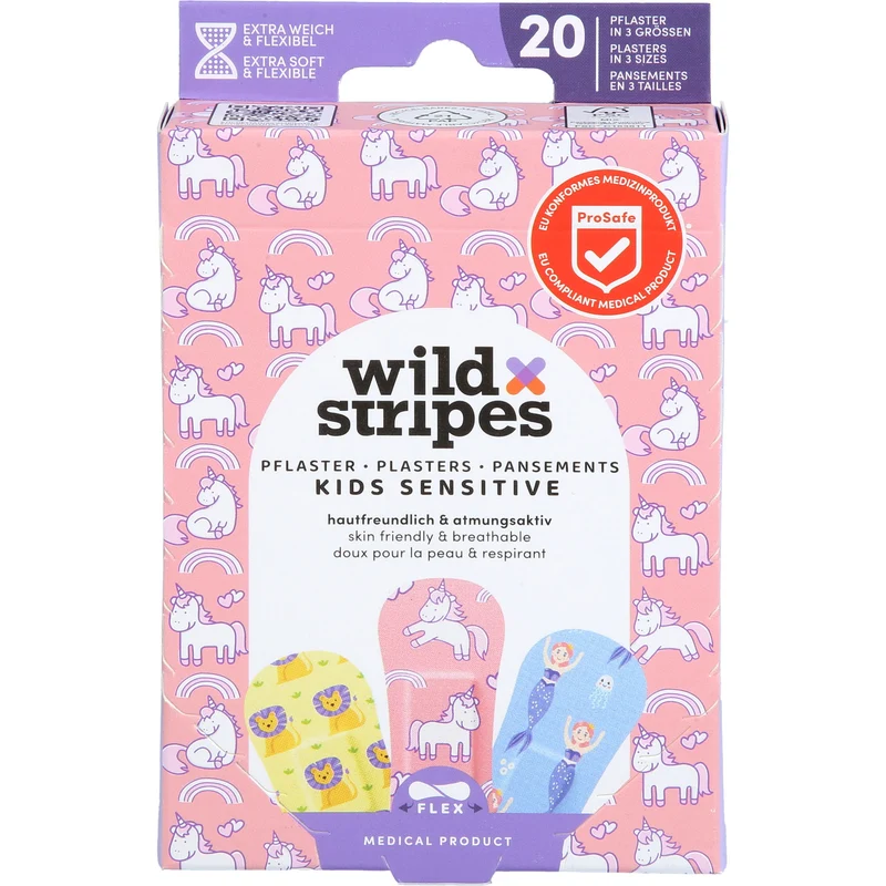 Wild Stripes Kids Sensitive Fantasy Pflaster, 20 St. Pflaster