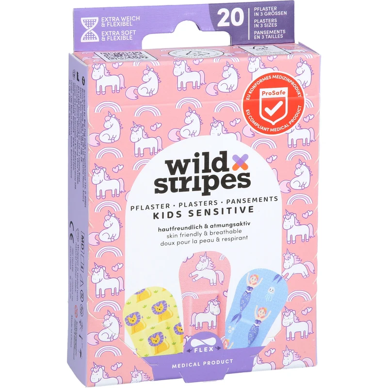 Wild Stripes Kids Sensitive Fantasy Pflaster, 20 St. Pflaster