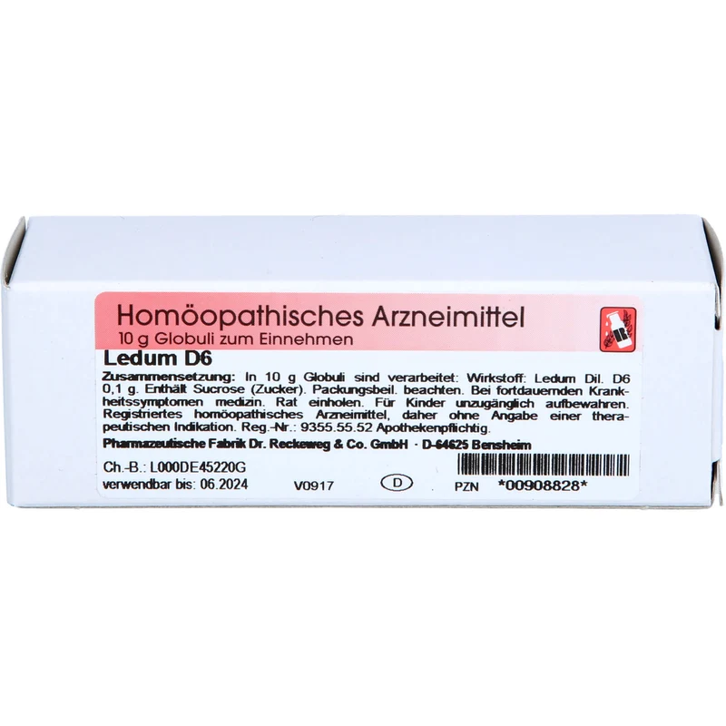 Ledum D6 Reckeweg Glob., 10 g GLO