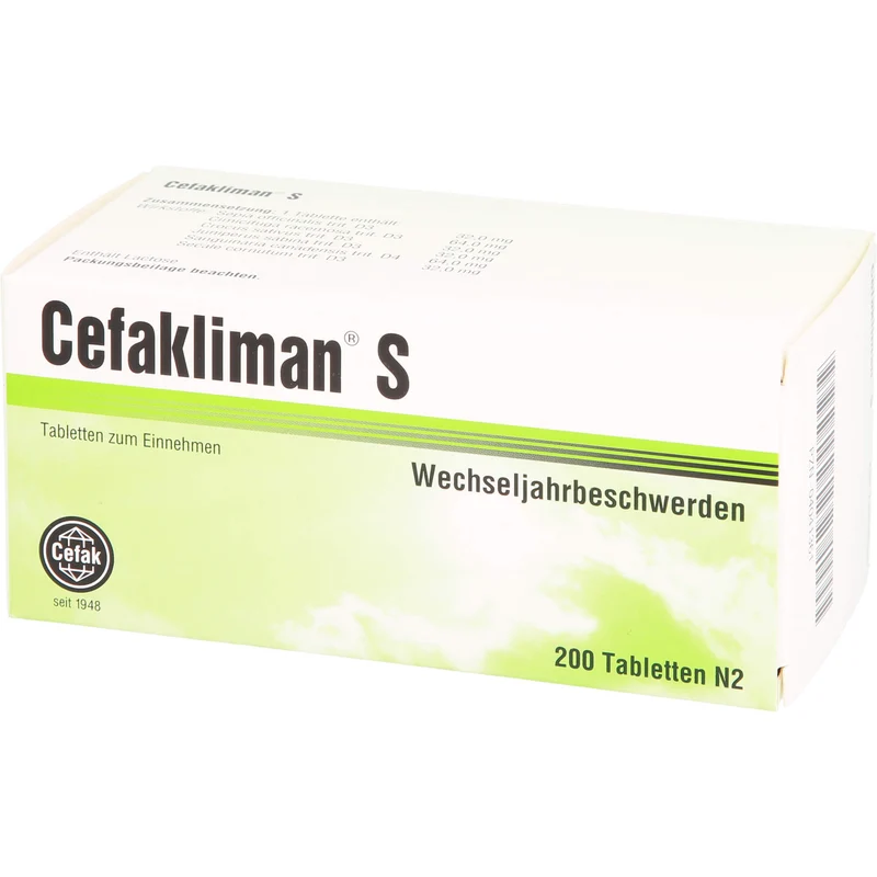 Cefakliman S Tabletten bei Wechseljahrbeschwerden, 200 St. Tabletten