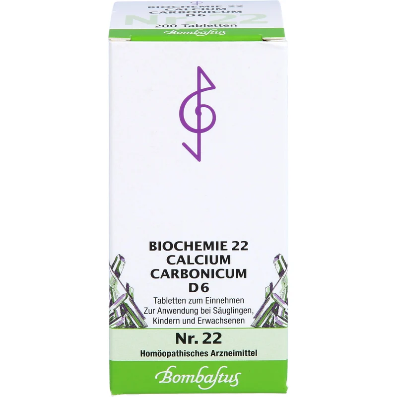 Bombastus Biochemie 22 Calcium carbonicum D6 Tabletten, 200 St. Tabletten