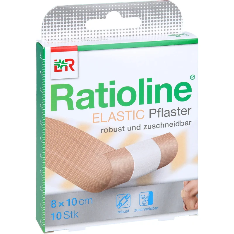 Ratioline elastic Pflaster robust und zuschneidbar 8 x 10 cm, 1 St. Wundauflagen