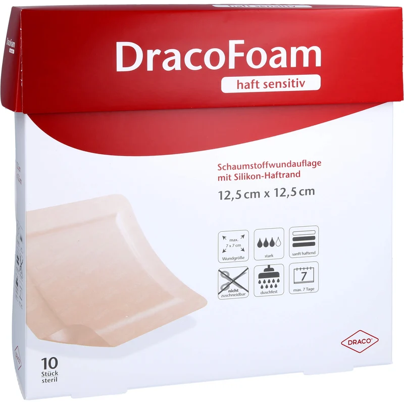 DracoFoam haft sensitiv Schaumstoffverband, 10 St VER