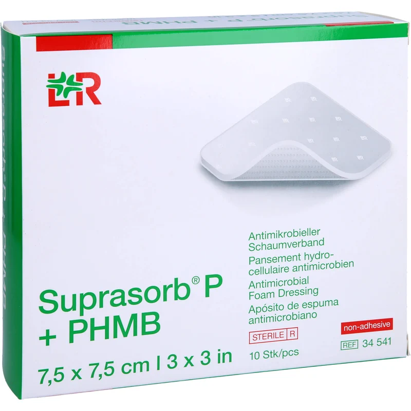 Suprasorb P + PHMB Schaumverband 5x5 cm, 10 St VER
