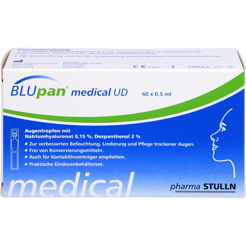 BLUpan medical UD Augentropfen, 60 St. Lösung