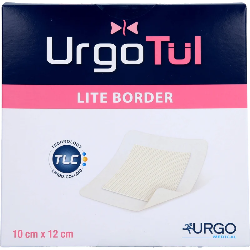 Urgotül Lite Border, Lipidokolloid-Wundauflage mit Haftrand, 10 St VER