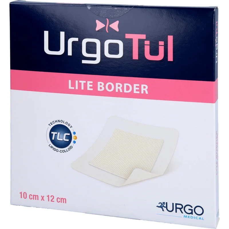 Urgotül Lite Border, Lipidokolloid-Wundauflage mit Haftrand, 10 St VER