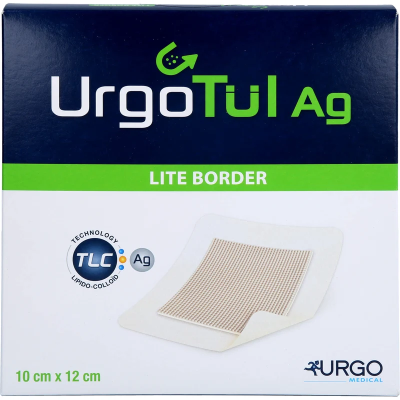 Urgotül® Ag Lite Border, selbsthaft. Lipidokolloid-Wundauflage m. Silbersalz, 10 St VER