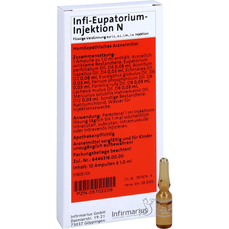 Infi Eupatorium Injektion N, 10X1 ml AMP