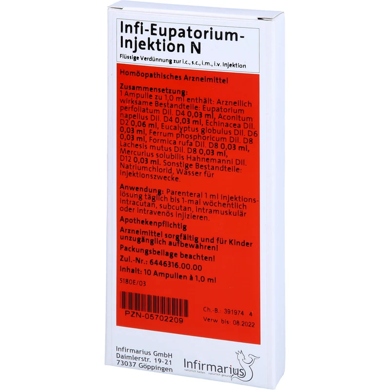 Infi Eupatorium Injektion N, 10X1 ml AMP