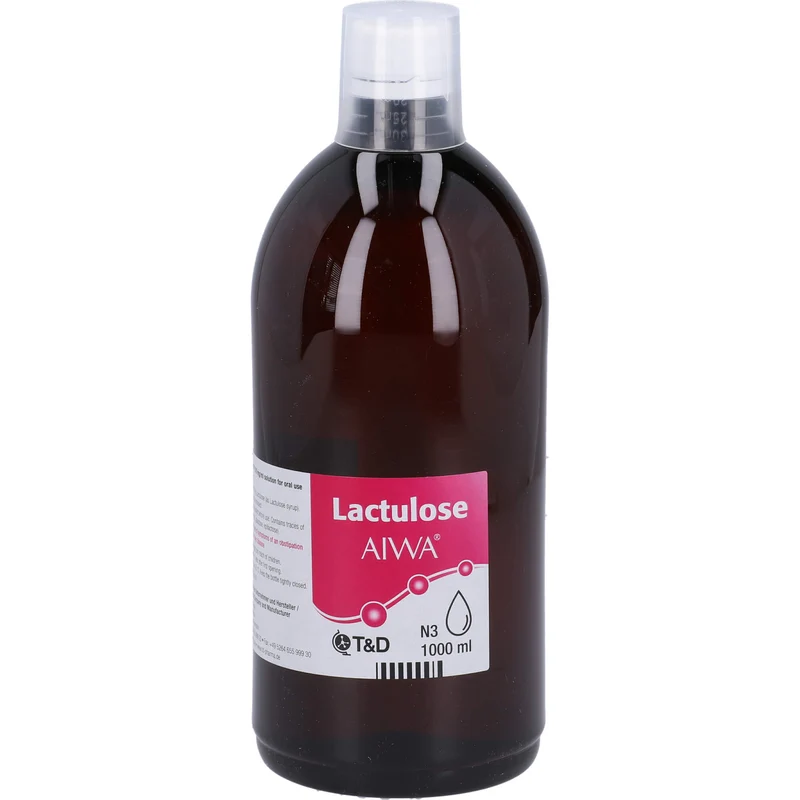 Lactulose AIWA 670 mg / ml Lösung bei Verstopfung, 1000 ml Lösung
