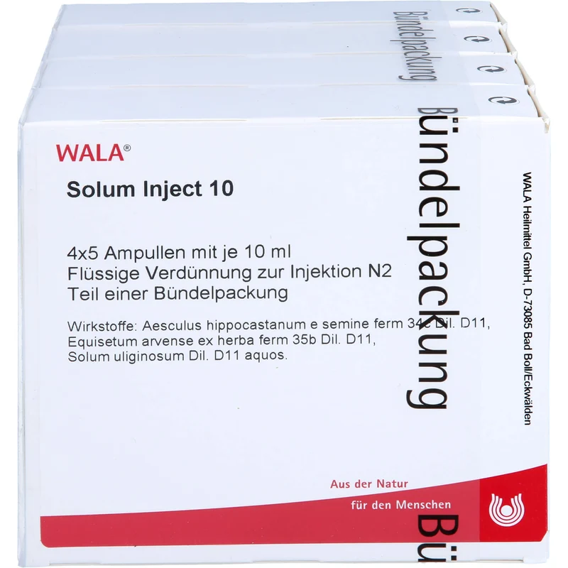 WALA Solum Inject 10 flüssige Verdünnung, 20 St. Ampullen