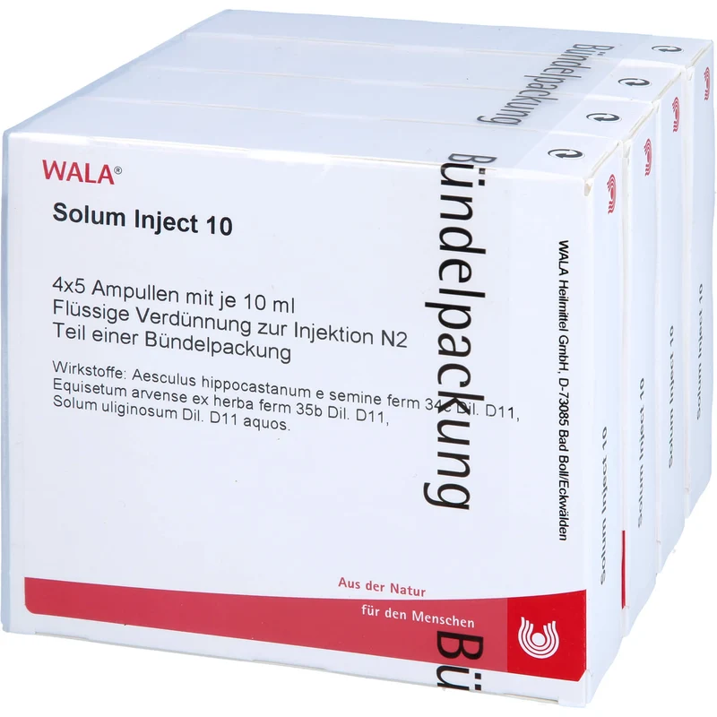 WALA Solum Inject 10 flüssige Verdünnung, 20 St. Ampullen