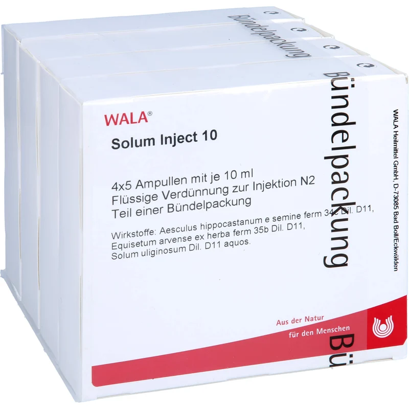 WALA Solum Inject 10 flüssige Verdünnung, 20 St. Ampullen