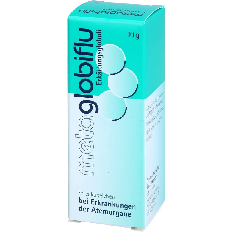 Metaglobiflu Globuli bei Erkrankungen der Atemorgane, 10 g Globuli