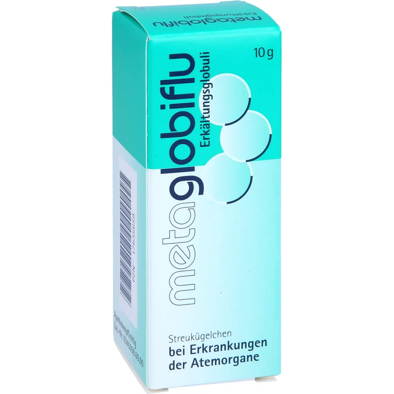 Metaglobiflu Globuli bei Erkrankungen der Atemorgane, 10 g Globuli
